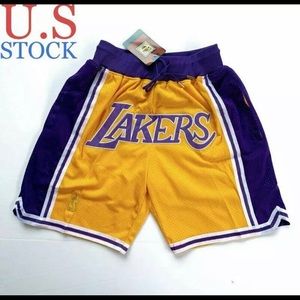 Just Don Los Angeles LA Lakers Basketball Shorts